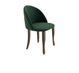 Обеденный стул SHT-ST35-2 / SHT-S122 (лиственно-зеленый/темный орех/черный муар) в Заводоуковске