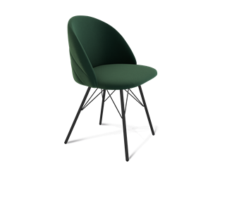 Обеденный стул SHT-ST35-2 / SHT-S37 (лиственно-зеленый/черный муар) в Заводоуковске
