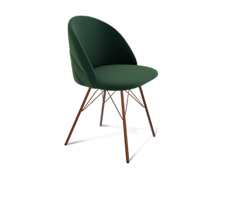 Обеденный стул SHT-ST35-2 / SHT-S37 (лиственно-зеленый/медный металлик) в Тюмени