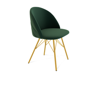 Обеденный стул SHT-ST35-2 / SHT-S37 (лиственно-зеленый/золото) в Тюмени