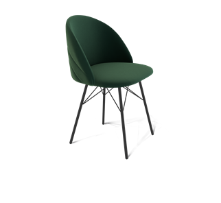 Обеденный стул SHT-ST35-2 / SHT-S64 (лиственно-зеленый/черный муар) в Заводоуковске