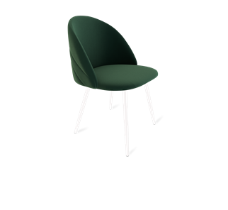 Обеденный стул SHT-ST35-2 / SHT-S95-1 (лиственно-зеленый/белый муар) в Тюмени