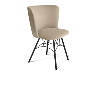 Обеденный стул SHT-ST36 / SHT-S100 (ванильный крем/черный муар) в Заводоуковске