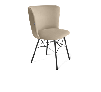 Обеденный стул SHT-ST36 / SHT-S107 (ванильный крем/черный муар) в Заводоуковске