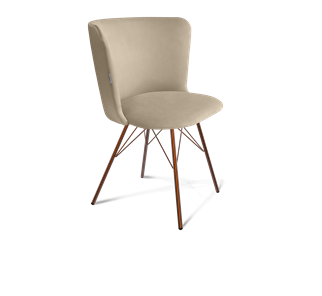 Обеденный стул SHT-ST36 / SHT-S37 (ванильный крем/медный металлик) в Тюмени