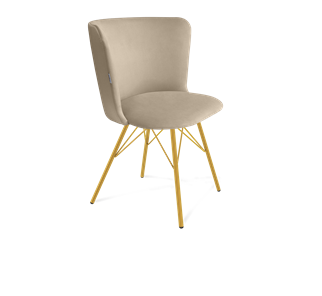 Обеденный стул SHT-ST36 / SHT-S37 (ванильный крем/золото) в Тюмени