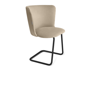Обеденный стул SHT-ST36 / SHT-S45-1 (ванильный крем/черный муар) в Тюмени