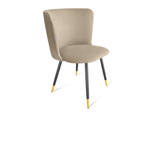 Обеденный стул SHT-ST36 / SHT-S95-1 (ванильный крем/черный муар/золото) в Тюмени