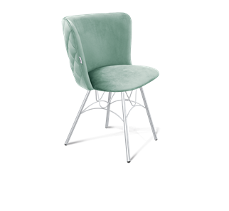 Обеденный стул SHT-ST36-3 / SHT-S100 (нежная мята/хром лак) в Тюмени
