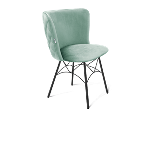 Обеденный стул SHT-ST36-3 / SHT-S107 (нежная мята/черный муар) в Тюмени