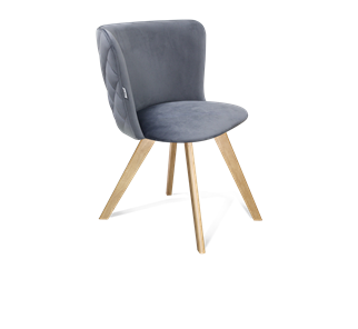 Обеденный стул SHT-ST36-3 / SHT-S39 (нейтральный серый/прозрачный лак) в Тюмени