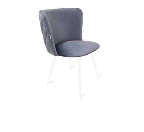 Обеденный стул SHT-ST36-3 / SHT-S95-1 (нейтральный серый/белый муар) в Заводоуковске - изображение