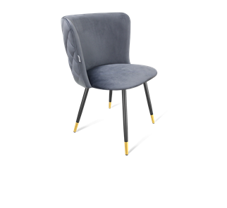 Обеденный стул SHT-ST36-3 / SHT-S95-1 (нейтральный серый/черный муар/золото) в Тюмени