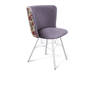 Обеденный стул SHT-ST36-4 / SHT-S100 (сумеречная орхидея/хром лак) в Заводоуковске - предосмотр