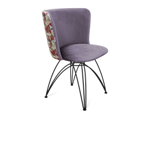 Обеденный стул SHT-ST36-4 / SHT-S112 (сумеречная орхидея/черный муар) в Тюмени