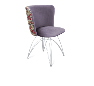 Обеденный стул SHT-ST36-4 / SHT-S112 (сумеречная орхидея/хром лак) в Тюмени