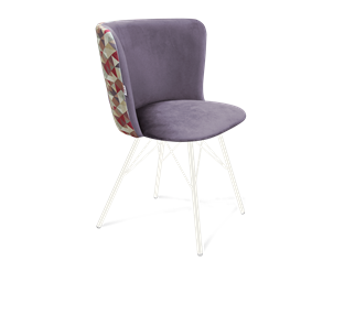 Обеденный стул SHT-ST36-4 / SHT-S37 (сумеречная орхидея/белый муар) в Тюмени