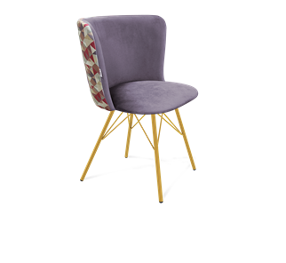 Обеденный стул SHT-ST36-4 / SHT-S37 (сумеречная орхидея/золото) в Тюмени - предосмотр