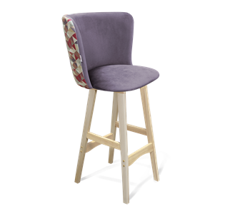 Барный стул SHT-ST36-4 / SHT-S65 (сумеречная орхидея/прозрачный лак) в Тюмени