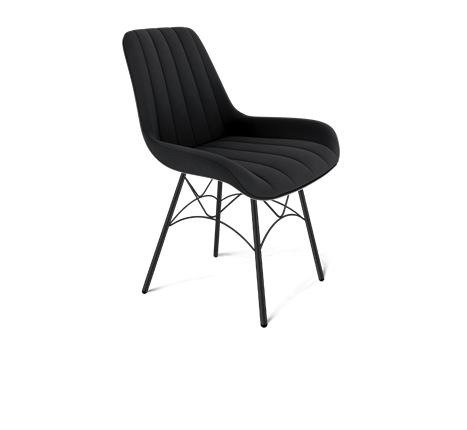 Обеденный стул SHT-ST37 / SHT-S107 (ночное затмение/черный муар) в Тюмени - изображение