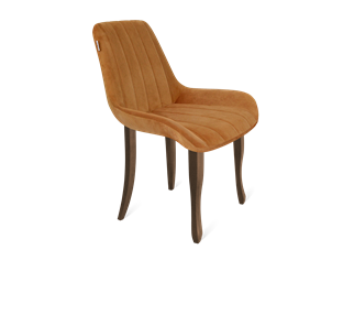 Обеденный стул SHT-ST37 / SHT-S122 (горчичный/темный орех/черный муар) в Тюмени - предосмотр