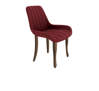 Обеденный стул SHT-ST37 / SHT-S122 (рубиновое вино/темный орех/черный муар) в Тюмени