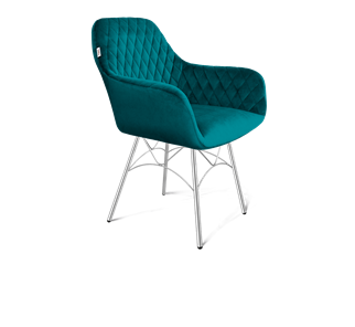 Обеденный стул SHT-ST38 / SHT-S107 (альпийский бирюзовый/хром лак) в Тюмени