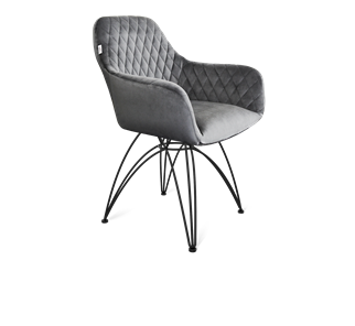 Обеденный стул SHT-ST38 / SHT-S112 (угольно-серый/черный муар) в Тюмени - предосмотр