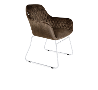 Обеденный стул SHT-ST38 / SHT-S167 (кофейный трюфель/хром лак) в Тюмени - предосмотр