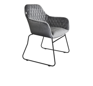 Обеденный стул SHT-ST38 / SHT-S167 (угольно-серый/черный муар) в Тюмени - предосмотр