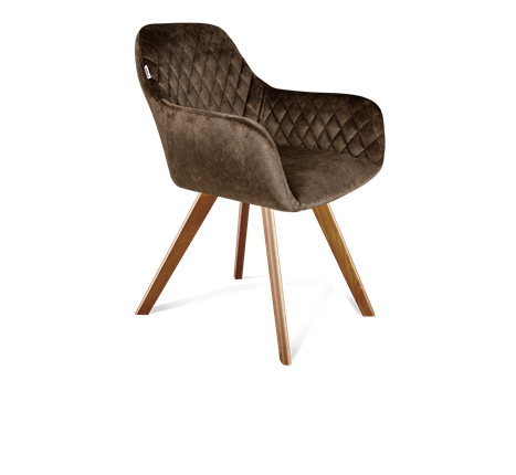 Обеденный стул SHT-ST38 / SHT-S39 (кофейный трюфель/светлый орех) в Заводоуковске - изображение