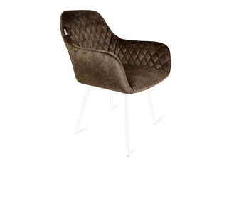 Обеденный стул SHT-ST38 / SHT-S95-1 (кофейный трюфель/белый муар) в Тюмени