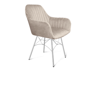 Обеденный стул SHT-ST38-1 / SHT-S107 (лунный мрамор/хром лак) в Тюмени