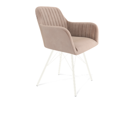 Обеденный стул SHT-ST38-1 / SHT-S37 (латте/белый муар) в Тюмени - изображение