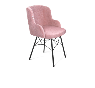 Обеденный стул SHT-ST39 / SHT-S107 (пыльная роза/черный муар) в Тюмени