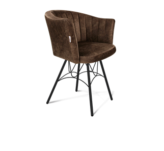 Обеденный стул SHT-ST42-1 / SHT-S100 (кофейный трюфель/черный муар) в Тюмени - предосмотр