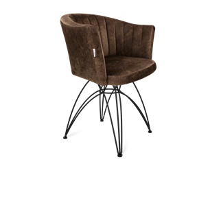 Обеденный стул SHT-ST42-1 / SHT-S112 (кофейный трюфель/черный муар) в Тюмени