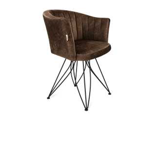 Обеденный стул SHT-ST42-1 / SHT-S113 (кофейный трюфель/черный муар) в Тюмени - предосмотр