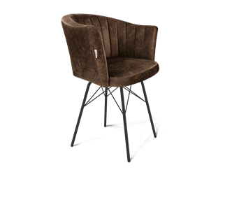 Обеденный стул SHT-ST42-1 / SHT-S64 (кофейный трюфель/черный муар) в Тюмени