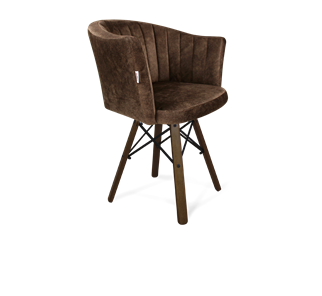 Обеденный стул SHT-ST42-1 / SHT-S70 (кофейный трюфель/темный орех/черный муар) в Тюмени