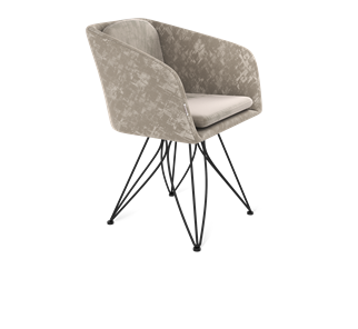 Обеденный стул SHT-ST43-1 / SHT-S113 (карамельный латте/черный муар) в Тюмени