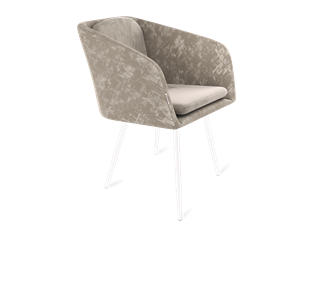 Обеденный стул SHT-ST43-1 / SHT-S95-1 (карамельный латте/белый муар) в Тюмени