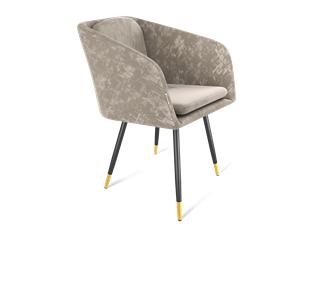 Обеденный стул SHT-ST43-1 / SHT-S95-1 (карамельный латте/черный муар/золото) в Тюмени - предосмотр