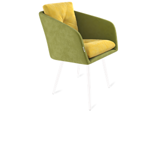 Обеденный стул SHT-ST43-2 / SHT-S95-1 (фисташковый десерт/белый муар) в Тюмени