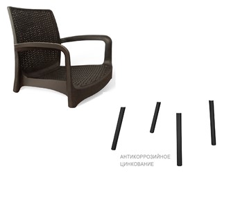Обеденный стул SHT-ST68 / SHT-S424 (черно-коричневый) в Заводоуковске - предосмотр