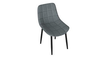 Обеденный стул Boston (Черный муар/Велюр V003 темно-серый) в Ишиме