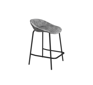 Полубарный стул SHT-ST19-SF1 / SHT-S29P-1 (дымный/черный муар) в Тюмени