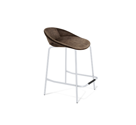 Полубарный стул SHT-ST19-SF1 / SHT-S29P-1 (кофейный трюфель/хром лак) в Тюмени - изображение
