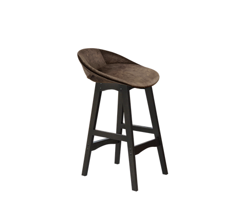 Полубарный стул SHT-ST19-SF1 / SHT-S65-1 (кофейный трюфель/венге) в Тюмени - изображение
