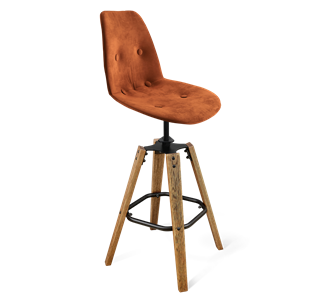 Полубарный стул SHT-ST29-C2 / SHT-S93 (песчаная буря/браш.коричневый/черный муар) в Заводоуковске